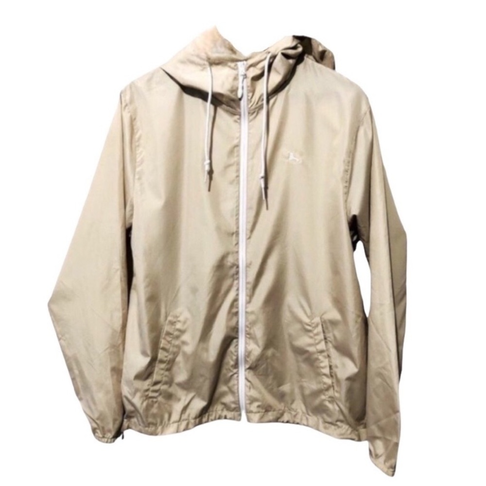 4/$45 Independent Trading Light Beige Lightweight Zip Up Anorak Jacket Med